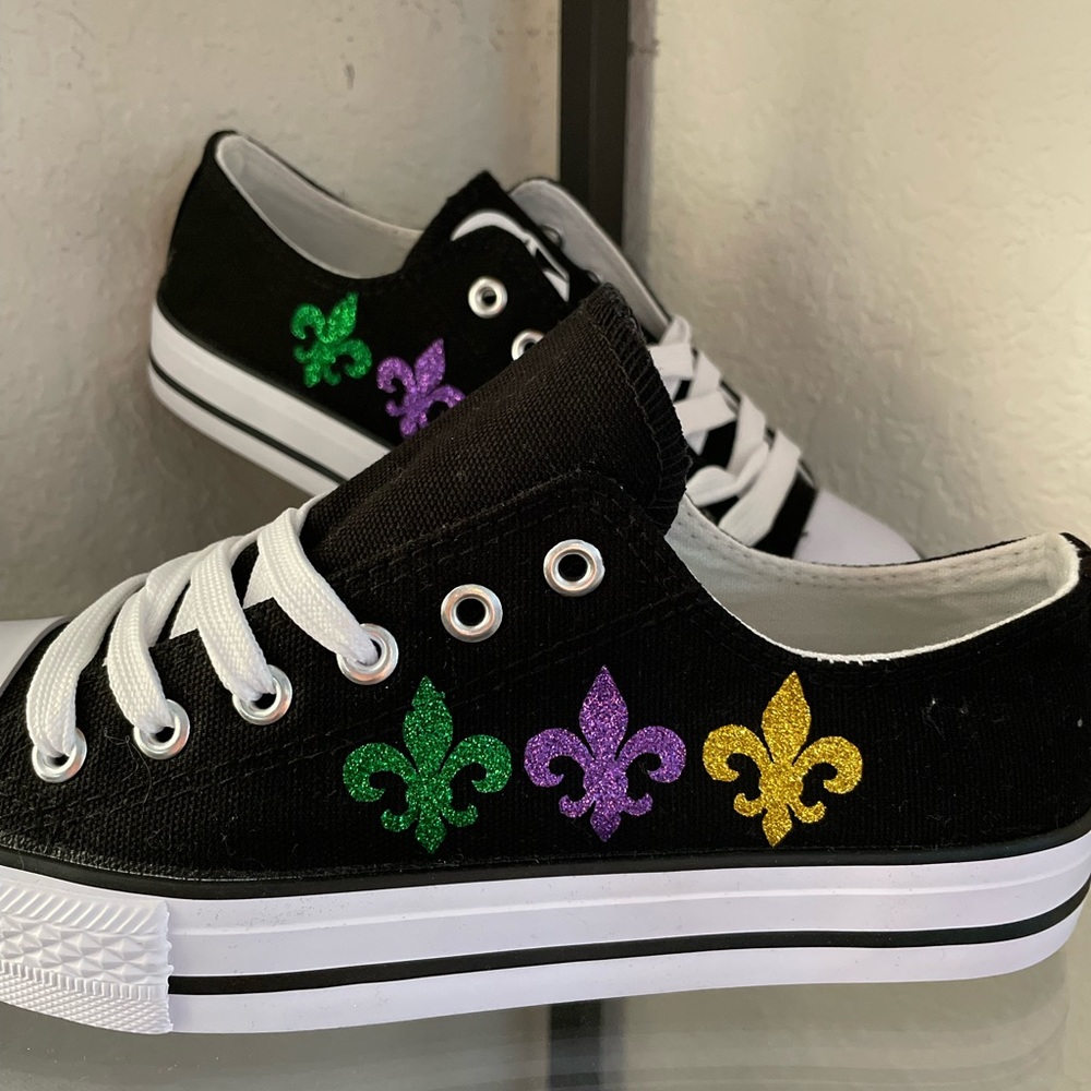 Mardi Gras sneakers shoes